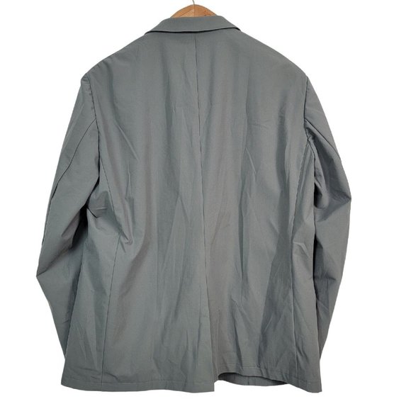Sene Soho Flex Tech Sport Coat Unstructured Blazer Jacket Gray Custom Size 54 - Picture 2 of 3